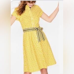 Boden Sophia shirt waist dress EUC size 8